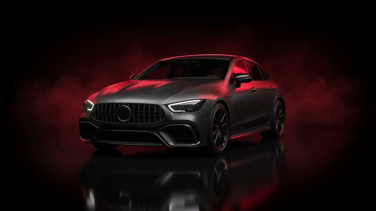 Drive Labs hero: a dark sedan lit in red, head-on.